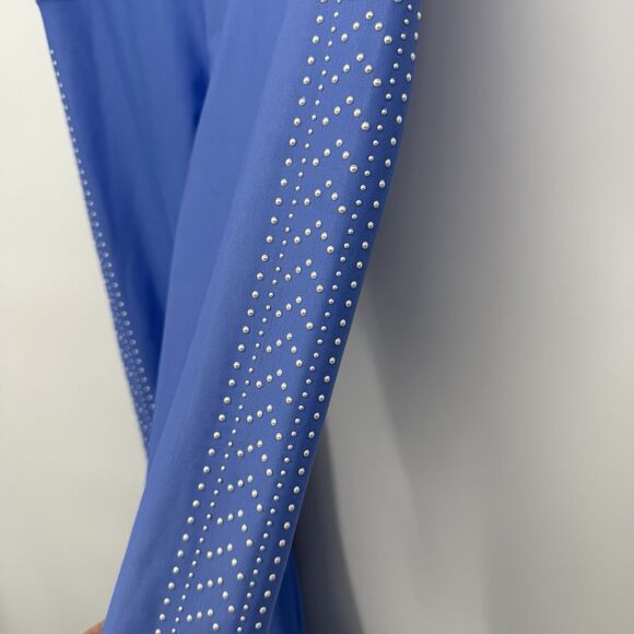 Beach Riot Blue Pearl Embellished Athletic Leggings Fitted Size Large - Picture 6 of 15